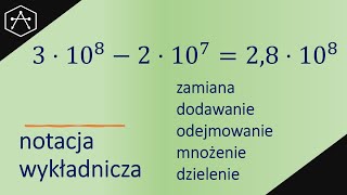 Notacja wykładnicza  wprowadzenie przykłady [upl. by Onek]