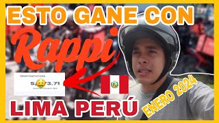 RAPPI Por UN DÍA en LIMA PERÚ 🇵🇪 2024 Cuanto DINERO GANE 🤑 Es rentable venezolanoenperú [upl. by Max]