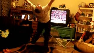 Auburn Wins the Iron Bowl 2013and this is my husbands reaction [upl. by Mosi]