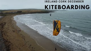 Kiteboarding in Ireland 🇮🇪Cork Garretstown beach 🏖 DJI mini 2 4K video [upl. by Os]