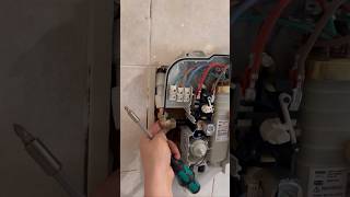 How to fit an electric shower on plastic pipe asmr diy subscribe howto youtubeshorts plumbing [upl. by Luelle]