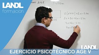 Psicotécnico AGE ¿Cómo calcular los lados conociendo el perímetro [upl. by Atir522]