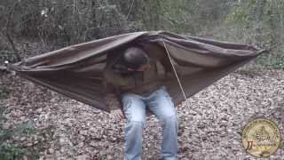 Hamaca con tarp sencilla y hamaca con tarp JJ 1 [upl. by Mutat539]