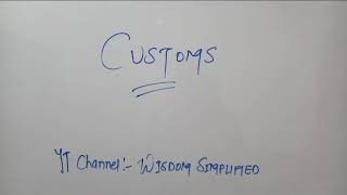 Customs Law What Is Custom Duty Objectives Of Customs Customs Act 1962 Customs Tariff Act 1975 [upl. by Leonore]