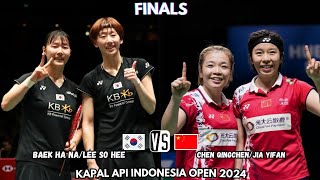 Baek Lee vs Chen Jia  Finals Indonesia Open 2024 Badminton [upl. by Hada878]