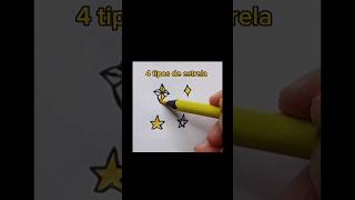 4 tipos de estrela 4 types of stardesenhofacilcomofazerdesenhotutorialshortsart [upl. by Marijn]