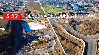 S52 Północna Obwodnica Krakowa  Węzeł Zielonki Ul Krakowskie przedmieście  DRON Grudzień 2023 [upl. by Osi543]