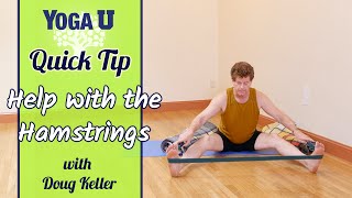 Hamstrings in Seated Forward Bend  Doug Keller  YogaUOnline [upl. by Skoorb]