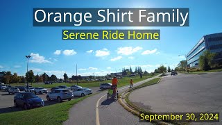 4K I didnt notice the orange shirts the cycling family was wearing [upl. by Eilegna]