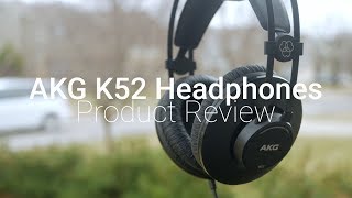 BUDGET AKG Headphones  AKG K52 Review [upl. by Stretch10]