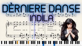 Indila  DERNIÈRE DANSE  FREE PIANO SHEETS [upl. by Sweeney]