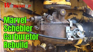 How to rebuild a Marvel Schebler Carburetor for your older Tractor  International 2400B 454 464 [upl. by Eamaj]