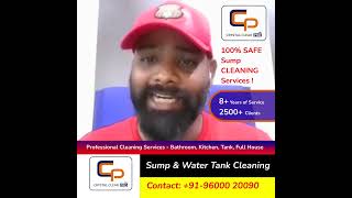 Top Water Tank amp Sump Cleaning Services in Chennai  Crystal Clear Pro [upl. by Alviani333]