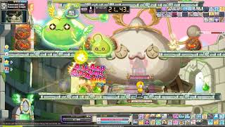 maplestory GMS bishop Chaos Guardian Angel Slime solo [upl. by Auginahs136]