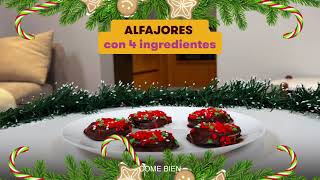 Alfajores Navideños Cubiertos con Chocolate Hershey’s en solo 3 pasos [upl. by Gray572]