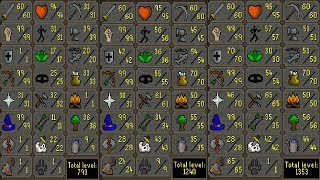 60 Attack Builds finished GUIDE Maxed Pure Rune Pure and Piety 70def OSRS [upl. by Faydra]