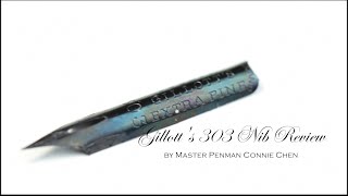 Gillotts 303 Calligraphy Nib Review by Master Penman Connie Chen [upl. by Moht762]