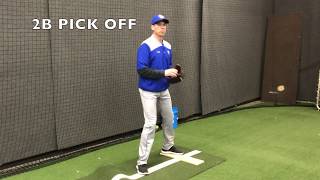 Baseball Pick Off Moves Right Handed Pitcher [upl. by Ahsinroc302]