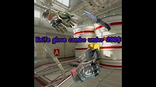 CHEAPEST KNIFE amp GLOVE COMBOS Under 200 CS2 CHEAP KNIFE  GLOVES COMBO 2024 [upl. by Aivek339]