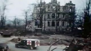 Convoy Enters City of Duren Germany in 1945 [upl. by Godred]