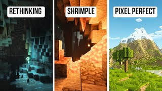 Pixel Perfect VS Shrimple VS Rethinking Voxels  Shaders Comparison [upl. by Aremaj]