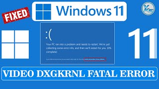 ✅ How To Fix VIDEO DXGKRNL FATAL ERROR in Windows 1110 [upl. by Annehcu]