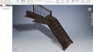 Параметризация и автоматизация проектирования лестниц для дома и офиса в Inventor 2 часть [upl. by Ettena]