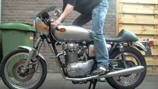 Yamaha XS 650 cold start kickstart [upl. by Neslund]