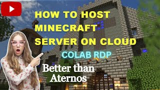 🚀Ultimate Guide Hosting a Minecraft Server on Colab RDP🎮  StepbyStep Tutorial ⛏️ [upl. by Ahsiena]