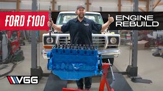 ABANDONED To Restored Rebuilding a Ford F100 Part 3  HOTROD EFI 300 Straight 6 Budget Build [upl. by Nyleahs]