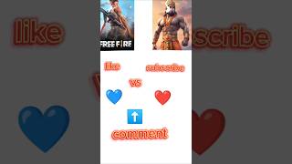 Free fire wala 💙 heart vs Hanuman Ji wala ❤️ heart shorts subscribe trending [upl. by Mordy]