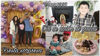 🧡🍂DÍA DE ACCIÓN DE GRACIAS 🙏🦃  HERMOSA SORPRESA 😍🌹 FAMILIA VARELA 💕 [upl. by Joshuah]