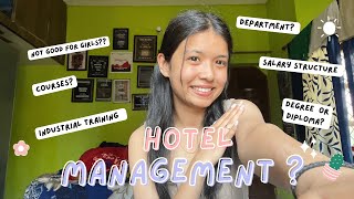 Hotel management par charchaa😄SalaryDepartmentCourses [upl. by Giselbert374]