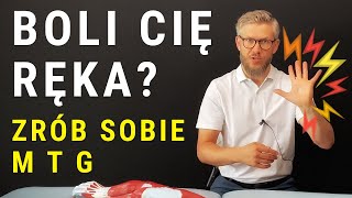 BÓL I NAPIĘCIE RĘKI  zrób sobie masaż tkanek głębokich MTG  dr n med Marcin Wytrążek [upl. by Dugaid]