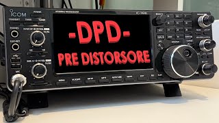 ICOM IC7610 NUOVA FUNZIONE DPD PREDISTORSORE SETTAGGIO E PROVA [upl. by Harv730]