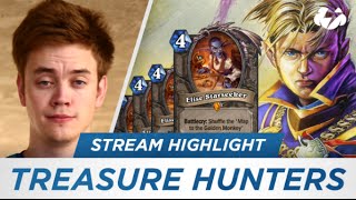 Hearthstone Reynad Stream Highlight  Treasure Hunters and Fatigue Priest Shenanigans [upl. by Beera]