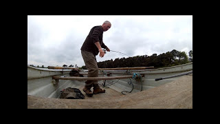 Langley Dam fishery Fly fishing and catching a nice rainbow trout [upl. by Holcman496]