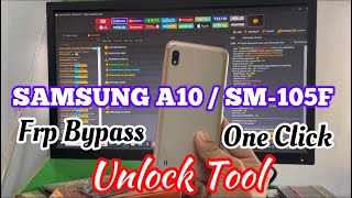 Samsung A10  SM105F Frp Bypass One Click  Unlock Tool by AlphaFixer [upl. by Attennaj]