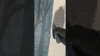 How to create a BAS RELIEF Tree with Drywall  MURAL Process [upl. by Peacock]