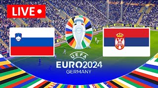 🔴 LIVE Slovenia vs Serbia  UEFA Euro Cup 2024  Full Streaming  eFootball PES 21 Simulation [upl. by France]