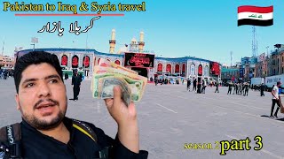 Najaf to Karbala travel  Pakistan to Iraq Syria ziyarat by air travel  Episode 3 حج العراق كربلاء [upl. by Haldes]