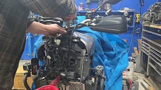 Handlebar Teardown FZ09 [upl. by Sudaorb]