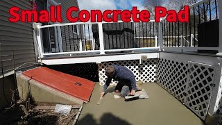 Installing a concrete pad [upl. by Idona]