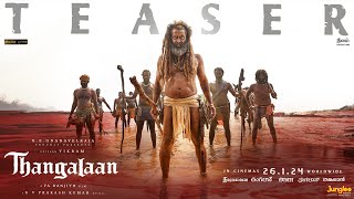 Thangalaan Telugu Teaser  Chiyaan Vikram  K E Gnanavelraja Pa Ranjith G V Prakash Kumar [upl. by Muraida297]