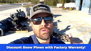 Discounted SnowEx RDV Snow Plow with Factory Warranty Deep Discounts on Used and New Plows [upl. by Narhem936]