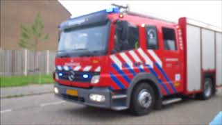 Brand bijgebouw Krabbendijke Nieukerckestraat P1 brandweer kruiningen [upl. by Becca]