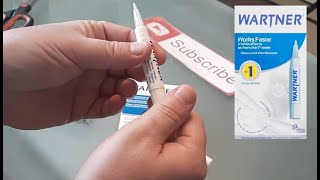 WARTNER Wart Verruca PEN Review amp Instructions How to Remove Warts Quickly Hands Feet TCA Product [upl. by Acinoj]