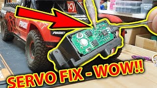 Traxxas 2075 amp 2075x EASY Servo REPAIR  Its a FUSE do at your own risk [upl. by Tiler]