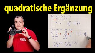 quadratische Ergänzung  ganz einfach erklärt  Lehrerschmidt [upl. by Notnirb]