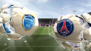 ESTAC Troyes  Paris SaintGermain FIFA 13  Ligue 1 20122013 32ème Journée  CPU Vs CPU [upl. by Suoirad]